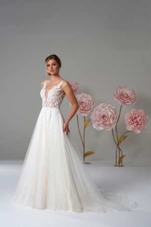 Robe de mariée EN-2022-06 Collection Rose Angel by Couture Nuptiale Destockage T44