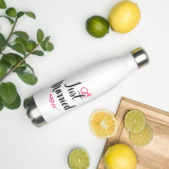 Bouteille en acier inoxydable Just Married