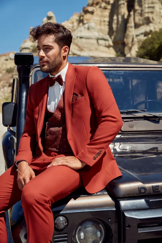 Costume de Marié Marseille Terracotta ou Vert AD Couture Pontchâteau Nantes Redon