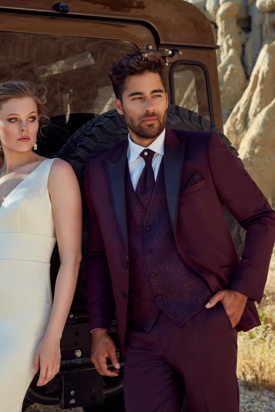 Costume de Marié PARIS Bleu Bordeaux ou Vert AD Couture Pontchâteau Nantes Saint-Nazaire